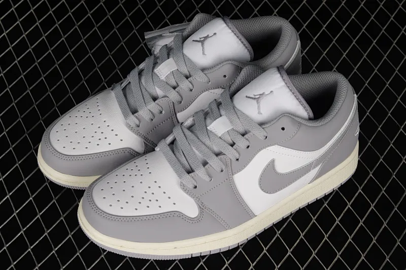 All categories Air Jordan Jordan series basketball shoes Air Jordan 1 Low Air Jordan 1 Low "Vintage Grey" AJ Joe 1 white gray 553558-053